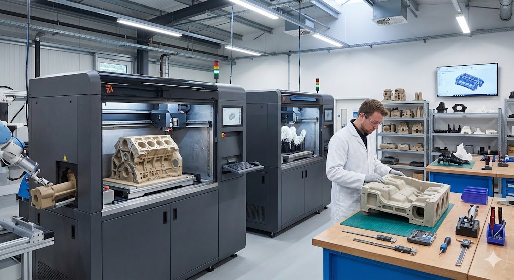 1_production of molds, cores and models with 3D printing